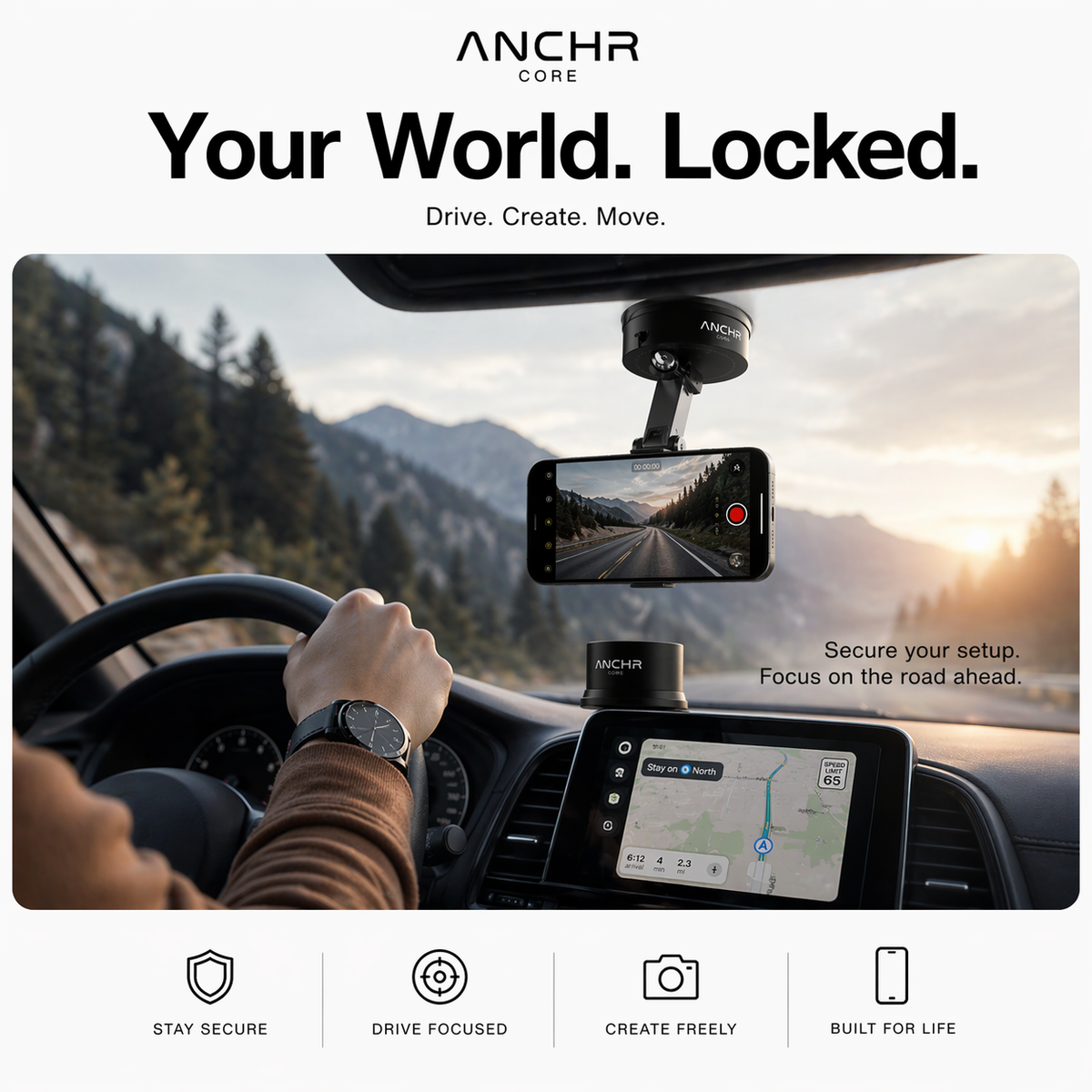 ANCHR™ CORE — PressureLock Magnetic Mount