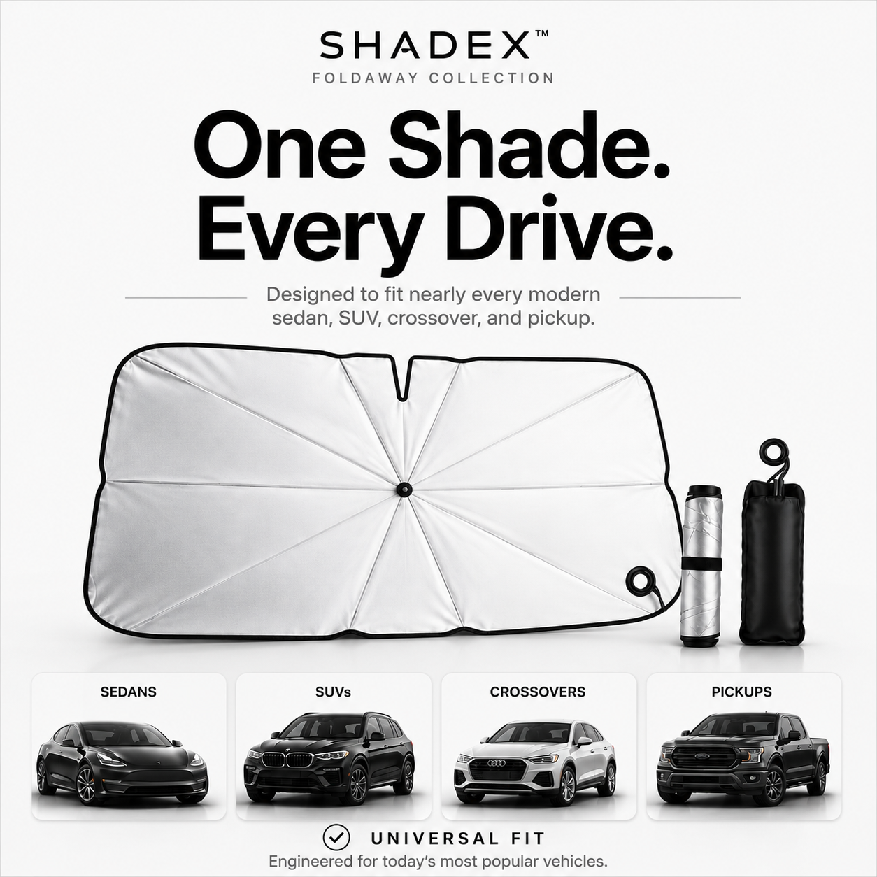 ShadeX - FoldAway Windshield Sunshade